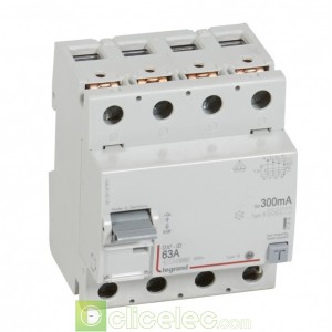 DX3-ID 4P 63A B 300MA - 411849 Legrand Interrupteur Différentiel