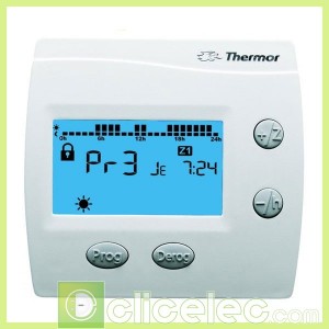 COMMANDE DIGITALE HEBDO 1 ZONE Thermor Thermostat plancher chauffant