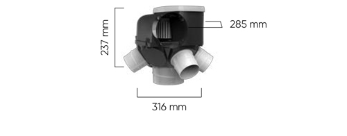 VMC autoréglable Autocosy Dimensions